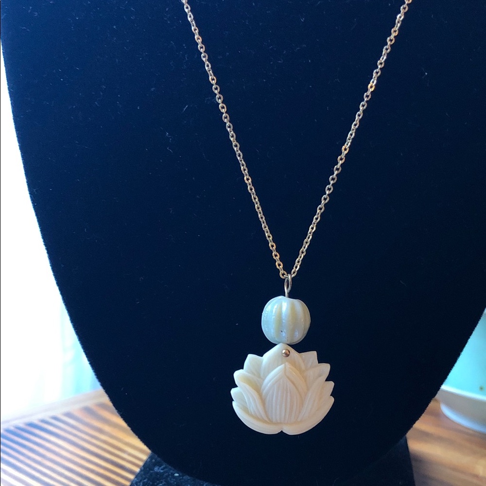 Lotus Pendant Necklace